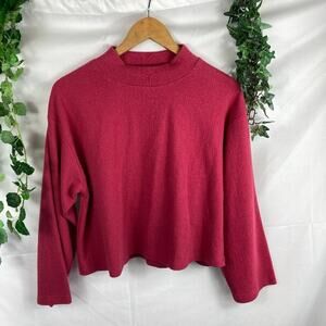 june & hudsen textured high neck sweater M